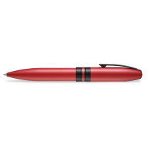 Sheaffer Icon Ballpoint Pen - Metallic Red Lacquer Black PVD Trims